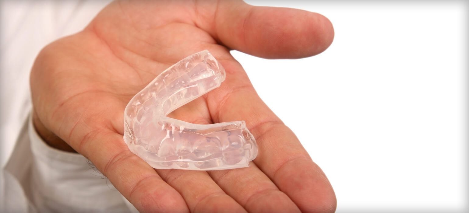 Mouthguard in hand